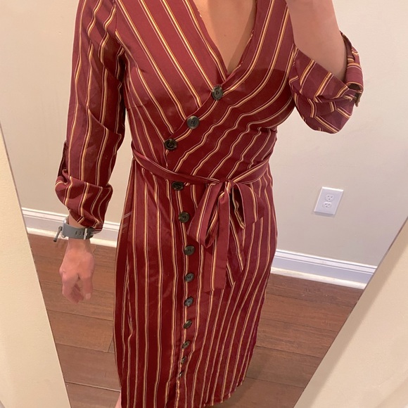 Sweet Claire Striped Button Down Dress Size S - Picture 4 of 9